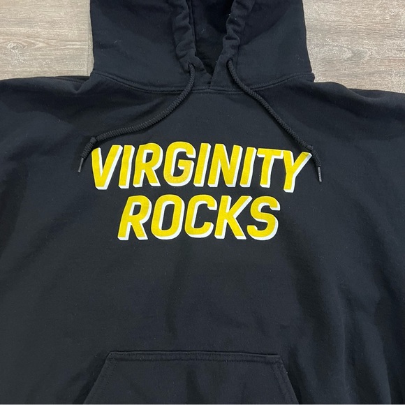 Danny Duncan Virginity Rocks Hoodie Sweatshirt Mens Medium Black And Yellow - Picture 2 of 15
